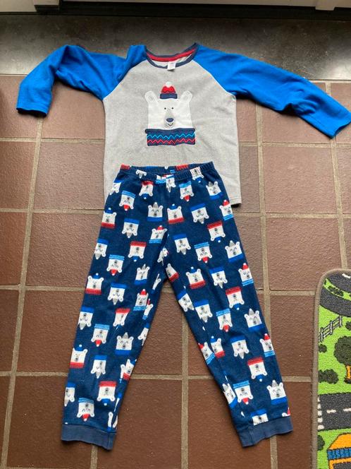 Dikkere pyjama maat 134 fleece piama beer winter pyjama 134, Kinderen en Baby's, Kinderkleding | Maat 134, Gebruikt, Jongen of Meisje