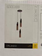 Hanglamp Lucide Orlando - zwart/fumé -Ø 32 cm, Ophalen, Glas, Nieuw, Warm chique