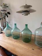 Grote flessen vaas pot brocante vat wijn retro, Gebruikt, Overige kleuren, Ophalen of Verzenden, Glas