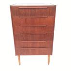 Ladekast, Ophalen, Gebruikt, Ladekast, vintage, teak, Danish furniture, 5 laden of meer