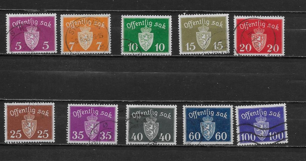 Noorwegen 1937, Postzegels en Munten, Postzegels | Europa | Scandinavië, Verzenden, Noorwegen, Gestempeld