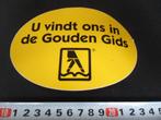 sticker u vindt ons in de gouden gids, Verzamelen, Ophalen, Zo goed als nieuw