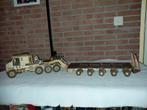 Houten Truck met Oplegger, Overige merken, Groter dan 1:32, Ophalen of Verzenden, Zo goed als nieuw