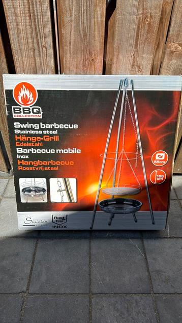 Barbeque stainless steel hangend beschikbaar voor biedingen