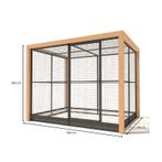 Aluminium kippenren Valentijn met Douglas, Dieren en Toebehoren, Pluimvee | Toebehoren, Ophalen of Verzenden, Nieuw, Kippenhok of Kippenren