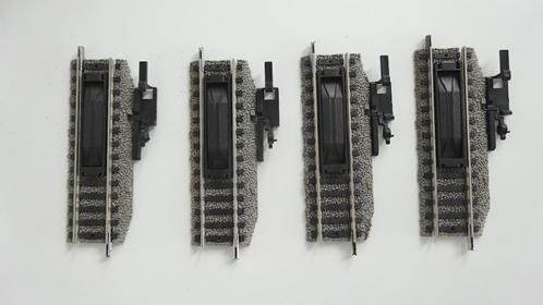 6114 Fleischmann ontkoppelrail - set van 4 stuks, Hobby en Vrije tijd, Modeltreinen | H0, Zo goed als nieuw, Rails, Gelijkstroom