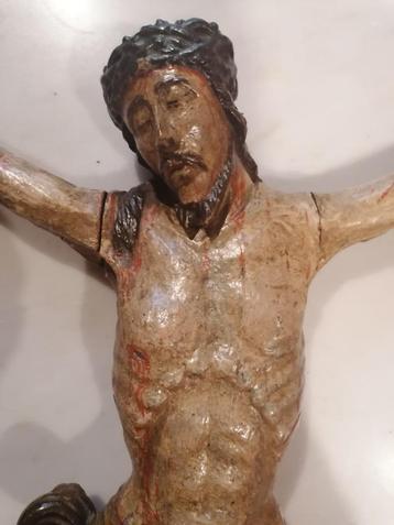 Christus hout polychrome 16e eeuw beschikbaar voor biedingen