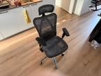 2 x Ergonomic Mesh Office Chair Armrests Adjustable Headrest, Ophalen, Zwart, Zo goed als nieuw, Bureaustoel