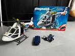 Playmobil politiehelikopter met doos, Complete set, Ophalen of Verzenden, Zo goed als nieuw