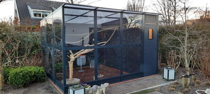 Volière Rijnsburg | Duurzame materialen | Maatwerk, Dieren en Toebehoren, Vogels | Hokken en Kooien, Nieuw, Volière, Overige materialen