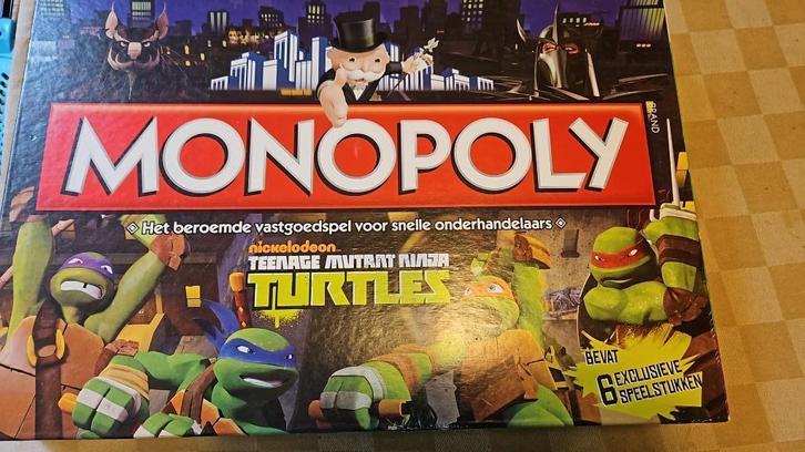 bordspel zgan Monopoly Teenage Mutant Ninja Turtles Monopoli, Hobby en Vrije tijd, Gezelschapsspellen | Bordspellen, Zo goed als nieuw