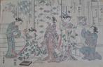 Japanse Houtblok Prent Edo Artiest Vrouwen Poppen ca 1920, Verzenden