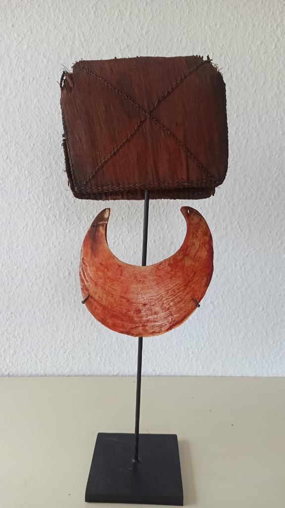 Prachtige oude Moko Mendi Kina Hooglanden Papua Nieuw Guinea, Antiek en Kunst, Kunst | Niet-Westerse kunst, Ophalen of Verzenden