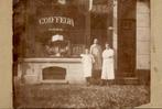 Rotterdam - Foto - Coiffeur - Taborstraat Kralingen, Verzamelen, Ansichtkaarten | Nederland, Ophalen of Verzenden, Voor 1920, Zuid-Holland