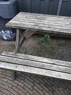 Picknicktafel, Tuin en Terras, Picknicktafels, Ophalen, Gebruikt, Rechthoekig, Hout