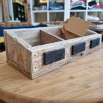 Bak met 3 vakken, hout, Ophalen of Verzenden, Nieuw, Rechthoekig, Hout