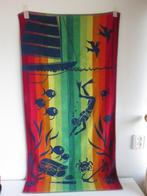 Seahorse kleurrijk strandlaken met duiker scubadiving, Huis en Inrichting, Ophalen of Verzenden, Gebruikt, Overige kleuren, Handdoek