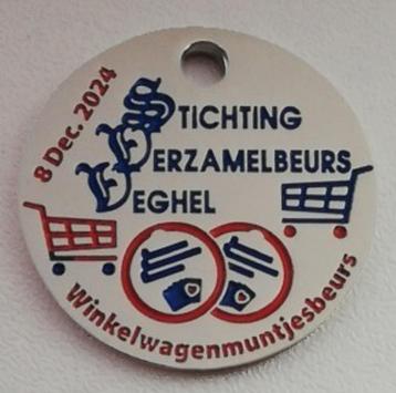 Winkelwagenmunt winkelwagenmuntjesbeurs Veghel 8 decem. 2024 beschikbaar voor biedingen