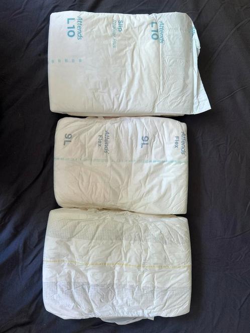 Gratis: 4 verschillende Tena Lady SlipL en Attends 9L en L10, Diversen, Verpleegmiddelen, Ophalen