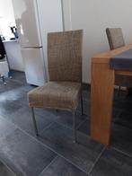 4 eetkamerstoelen kleur taupe, Ophalen, Zo goed als nieuw, Overige kleuren