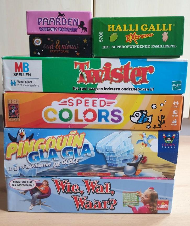 Spelletjes, Hobby en Vrije tijd, Gezelschapsspellen | Bordspellen, Gebruikt, Een of twee spelers, Drie of vier spelers, Vijf spelers of meer