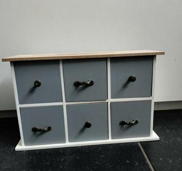 Vensterbankkastje,Ladekastje,Kastje,Opbergkastje,Vakkenkast beschikbaar voor biedingen