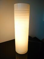 Yvolux Tafellamp Gegoten Opaline Glas Wit Spiraal 1980, Ophalen of Verzenden