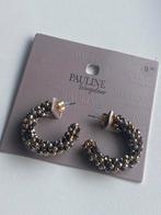 Pauline wingelaar oorbellen feest collectie zwart goud nieuw, Sieraden, Tassen en Uiterlijk, Oorbellen, Ophalen of Verzenden, Zo goed als nieuw
