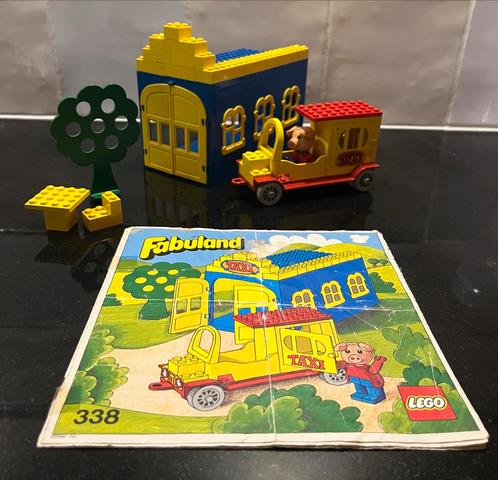 Lego 338 Fabuland Blondi Taxi Station met Instructies, Kinderen en Baby's, Speelgoed | Duplo en Lego, Gebruikt, Lego, Complete set