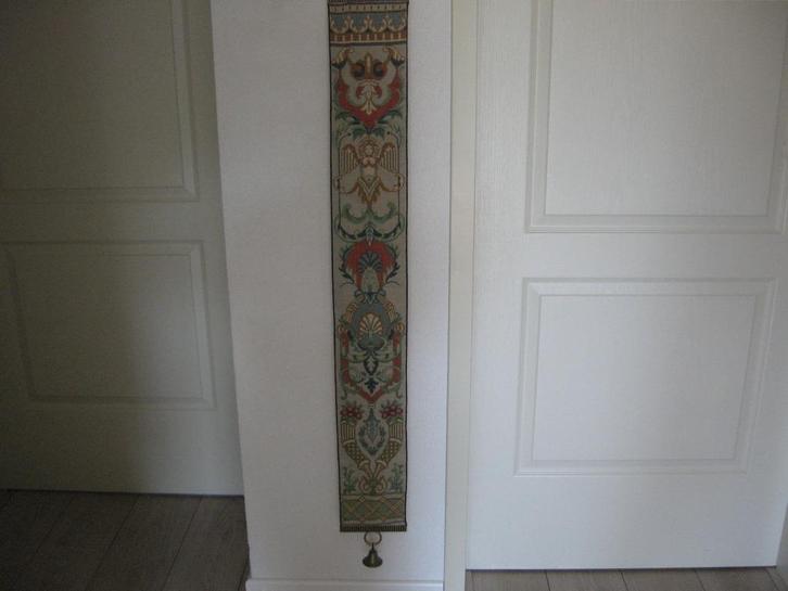 Uniek Schellekoord 1968 €25.00 messing beslag en bel 115 cm., Hobby en Vrije tijd, Borduren en Borduurmachines, Zo goed als nieuw