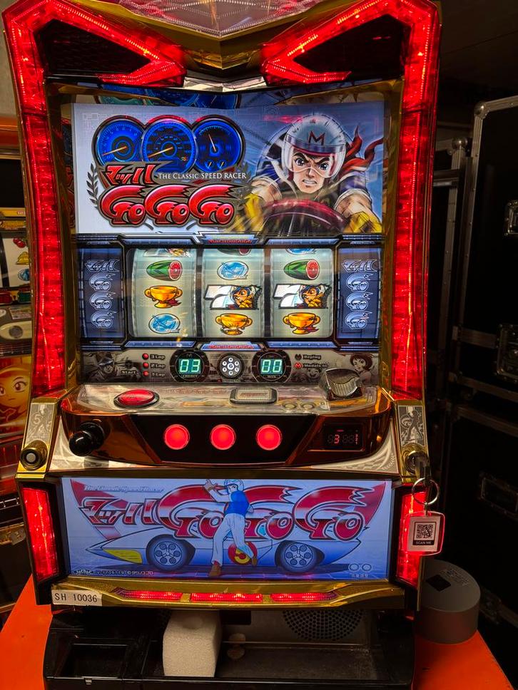 Gokkast / Speelautomaat Gogogo racer 2, Verzamelen, Automaten | Gokkasten en Fruitautomaten, Gebruikt, Overige munten, Ophalen