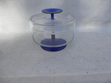 Vintage Glazen koekjestrommel- Royal Leerdam beschikbaar voor biedingen