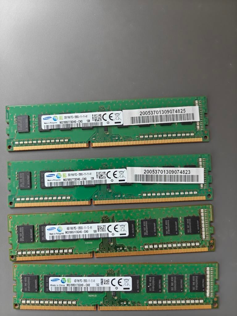 Samsung DDR3 RAM 2 & 4GB, Computers en Software, RAM geheugen, Gebruikt, DDR3, Ophalen of Verzenden, Desktop