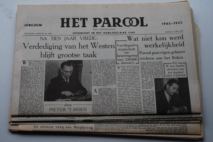 Nasleep Tweede Wereldoorlog - 22 kranten heruitgave, Boeken, Tijdschriften en Kranten, Zo goed als nieuw, Krant, Verzenden
