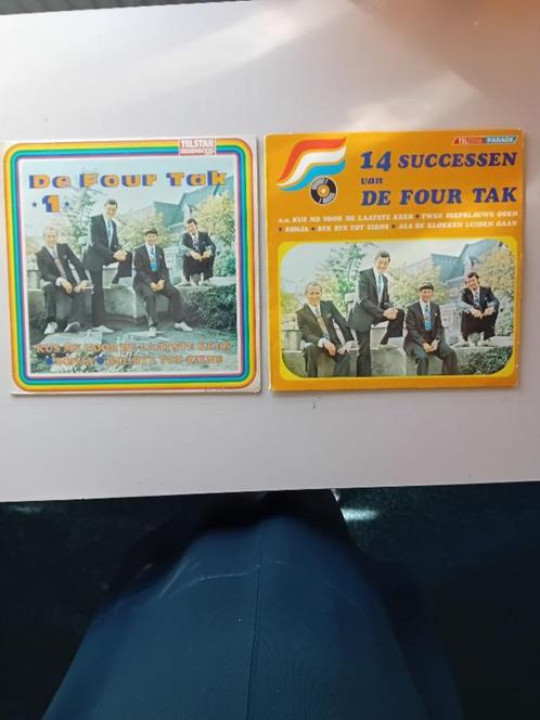 twee lp,s van de four tak, Cd's en Dvd's, Vinyl | Nederlandstalig, Zo goed als nieuw, Levenslied of Smartlap, 12 inch, Ophalen of Verzenden