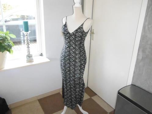 nieuwe zwart / zilveren galajurk, lage rug, Hunza, mt M, Kleding | Dames, Gelegenheidskleding, Nieuw, Galajurk, Maat 38/40 (M)