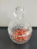 Glazen ananas bonbon schaal / pot / snoep pot, Schaal, Ophalen of Verzenden, Overige vormen, Glas