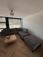 Hoekbank met hocker, Ophalen, Gebruikt, Stof