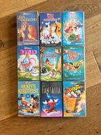 Disney VHS Collectie - 9 Klassiekers, Gebruikt, Tekenfilm, Alle leeftijden, Kinderprogramma's en -films
