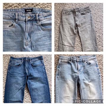 Combideal: 4 x jeans Shoeby grijs+blauw maat 30-34 beschikbaar voor biedingen