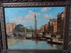 Havengezicht door P.J.A. Wagemans op paneel 29 x 39 ex lijst, Antiek en Kunst, Kunst | Schilderijen | Klassiek, Ophalen of Verzenden