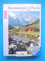 Tirol Karwendelgebirge 1000 st nr. 15 846 1 (Ravensburger), Hobby en Vrije tijd, Denksport en Puzzels, 500 t/m 1500 stukjes, Legpuzzel