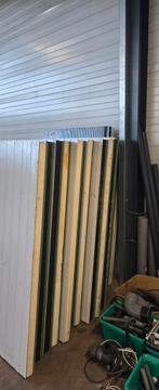 Sandwichpanelen 10cm dik - 14 stuks, Ophalen of Verzenden