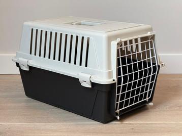 Twee transportboxen, gebruikt voor konijnen beschikbaar voor biedingen
