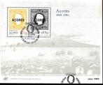B52 - Azoren michel blok 1 gestempeld , 112e gedenkdag 1e ui, Verzenden, Portugal, Gestempeld