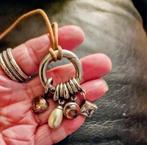 Ti Sento Ketting met zilveren hanger Edelstenen & Parel, Bruin, Ophalen of Verzenden, Zo goed als nieuw, Met edelsteen