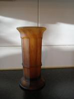 Art deco glazen vaas Davidson England, Huis en Inrichting, Ophalen of Verzenden, Gebruikt, Overige materialen