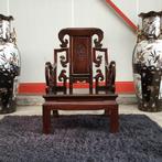 Chinees meubel palissander hout zware Chinese stoel vazen., Antiek en Kunst, Ophalen