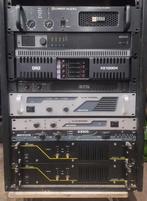 Verschillende vermogens versterkers. Synq, Crest,  Audac, Muziek en Instrumenten, Versterkers | Keyboard, Monitor en PA, Ophalen of Verzenden