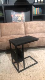 Laptoptafel, bijzettafel mangohout zwart: SHOWMODEL ACTIE, Minder dan 55 cm, Nieuw, Rechthoekig, Hout